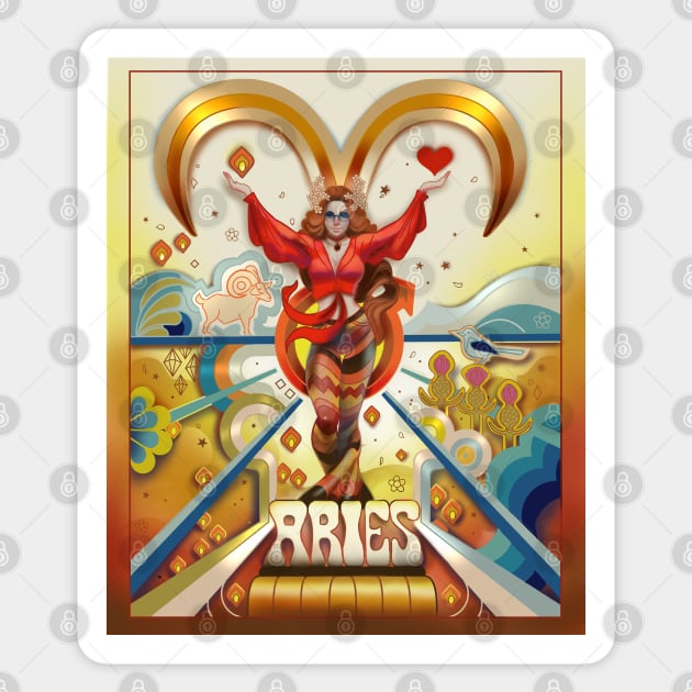 Aries #3 Sticker by Delara